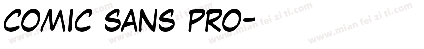 comic sans pro字体转换